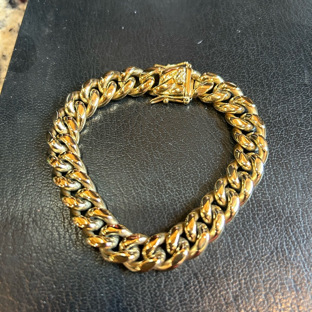 14k gold plated bracelet